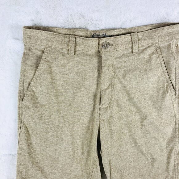 Men's Size 33 EDDIE BAUER 10 Inch TRAVEX Shorts Fishing Hiking Outdoor - Picture 2 of 7